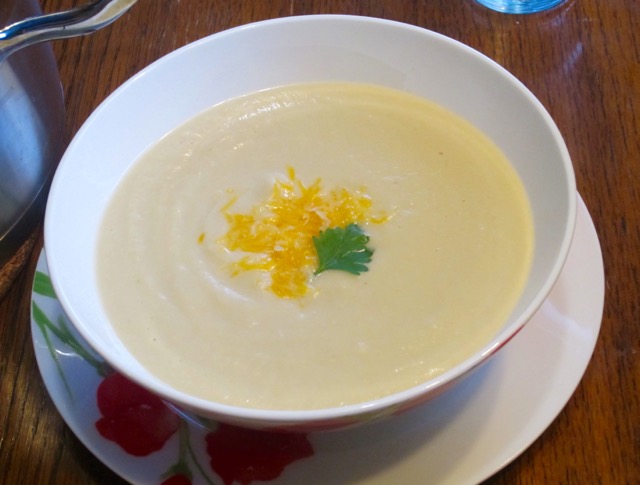 Cream of Cauliflower and Apple Soup myfavouritepastime.com