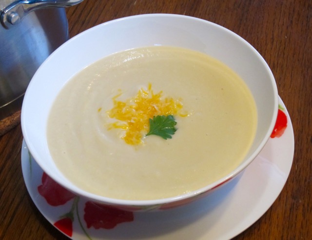 Cream of Cauliflower and Apple Soup myfavouritepastime.com